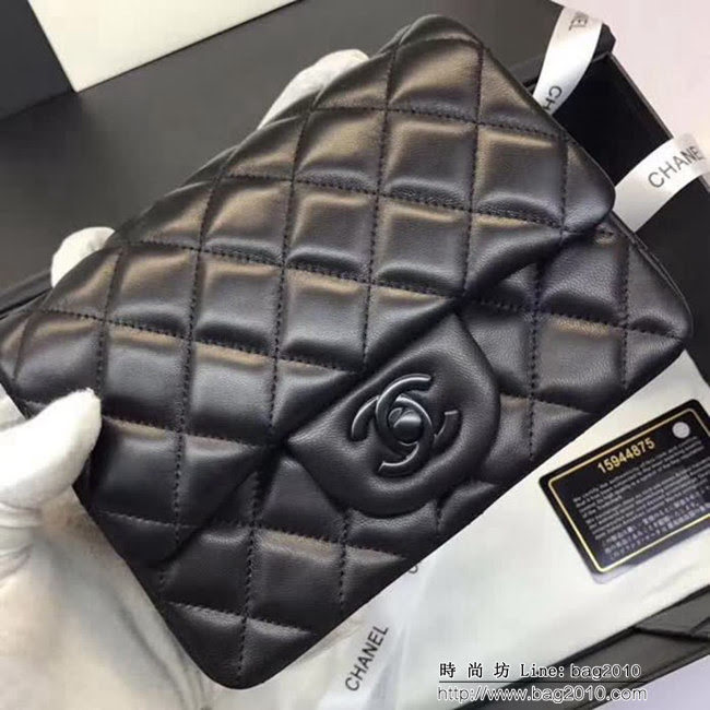 香奈兒CHANEL 升級版A1115進口小羊皮金銀鏈條單肩斜挎包 DSC1624